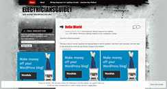 Desktop Screenshot of electriciansguide1.wordpress.com