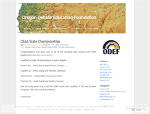 Tablet Screenshot of odef.wordpress.com