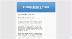 Desktop Screenshot of debbieanderson.wordpress.com