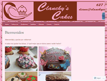 Tablet Screenshot of clanchyscakes.wordpress.com