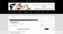 Desktop Screenshot of kodakloverzindo.wordpress.com
