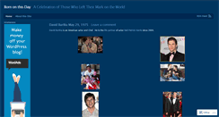 Desktop Screenshot of bornonthisday.wordpress.com