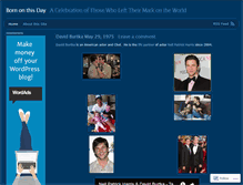 Tablet Screenshot of bornonthisday.wordpress.com