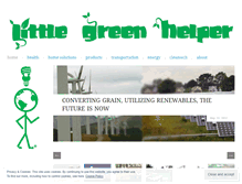 Tablet Screenshot of littlegreenhelper.wordpress.com