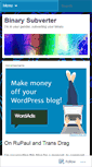 Mobile Screenshot of binarysubverter.wordpress.com