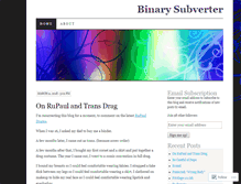 Tablet Screenshot of binarysubverter.wordpress.com