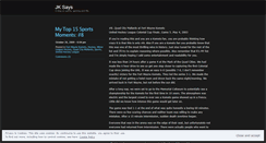 Desktop Screenshot of jksays.wordpress.com