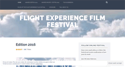 Desktop Screenshot of flightexperiencefilmfest.wordpress.com