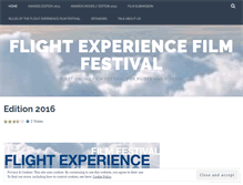 Tablet Screenshot of flightexperiencefilmfest.wordpress.com