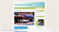 Desktop Screenshot of mathgeneration.wordpress.com