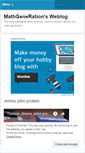 Mobile Screenshot of mathgeneration.wordpress.com