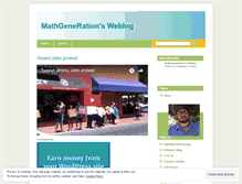 Tablet Screenshot of mathgeneration.wordpress.com