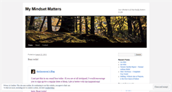 Desktop Screenshot of mymindsetmatters.wordpress.com