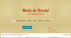 Desktop Screenshot of modadebrecho.wordpress.com