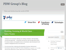 Tablet Screenshot of pdwgroup.wordpress.com