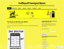 Tablet Screenshot of hufflepuffdemigod.wordpress.com