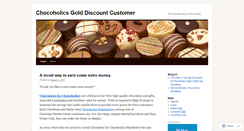 Desktop Screenshot of chocoholicsgolddiscountcustomers.wordpress.com