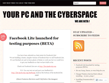 Tablet Screenshot of cyberspaceandpc.wordpress.com