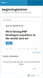 Mobile Screenshot of beginningfashion.wordpress.com