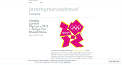 Desktop Screenshot of jeremyreevestravel.wordpress.com