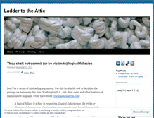 Tablet Screenshot of laddertotheattic.wordpress.com