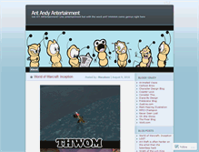 Tablet Screenshot of antandyantertainment.wordpress.com