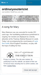 Mobile Screenshot of ordinaryesotericist.wordpress.com