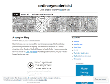 Tablet Screenshot of ordinaryesotericist.wordpress.com