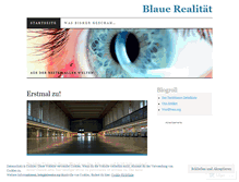 Tablet Screenshot of bluereality.wordpress.com