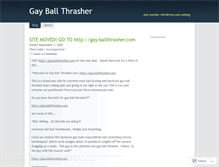 Tablet Screenshot of gayballthrasher.wordpress.com
