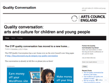 Tablet Screenshot of cypqualityconversation.wordpress.com