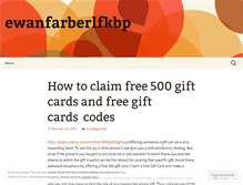 Tablet Screenshot of ewanfarberlfkbp.wordpress.com