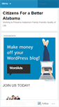 Mobile Screenshot of citizensforabetteral.wordpress.com