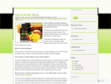 Tablet Screenshot of naturalafricanmango.wordpress.com