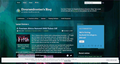 Desktop Screenshot of etourismfrontier.wordpress.com