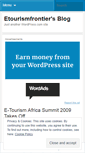 Mobile Screenshot of etourismfrontier.wordpress.com