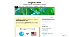 Desktop Screenshot of belajarmymath.wordpress.com