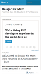 Mobile Screenshot of belajarmymath.wordpress.com