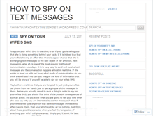 Tablet Screenshot of howtospyontextmessages.wordpress.com