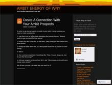 Tablet Screenshot of ambitenergyofwny.wordpress.com