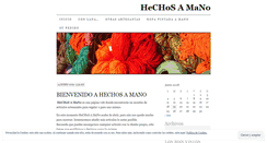 Desktop Screenshot of hechosamano.wordpress.com