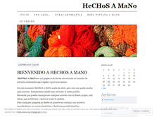 Tablet Screenshot of hechosamano.wordpress.com