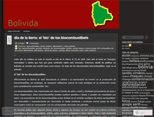 Tablet Screenshot of bolivida.wordpress.com