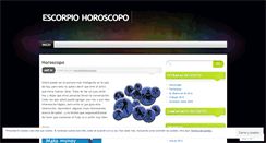 Desktop Screenshot of escorpiohoroscopo.wordpress.com
