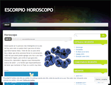 Tablet Screenshot of escorpiohoroscopo.wordpress.com