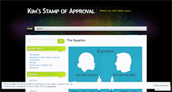 Desktop Screenshot of kimsstampofapproval.wordpress.com