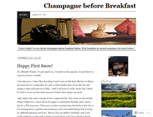 Tablet Screenshot of champagnebeforebreakfast.wordpress.com