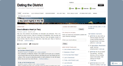 Desktop Screenshot of datingthedistrict.wordpress.com