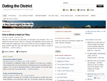 Tablet Screenshot of datingthedistrict.wordpress.com