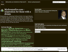 Tablet Screenshot of mydreamalive.wordpress.com
